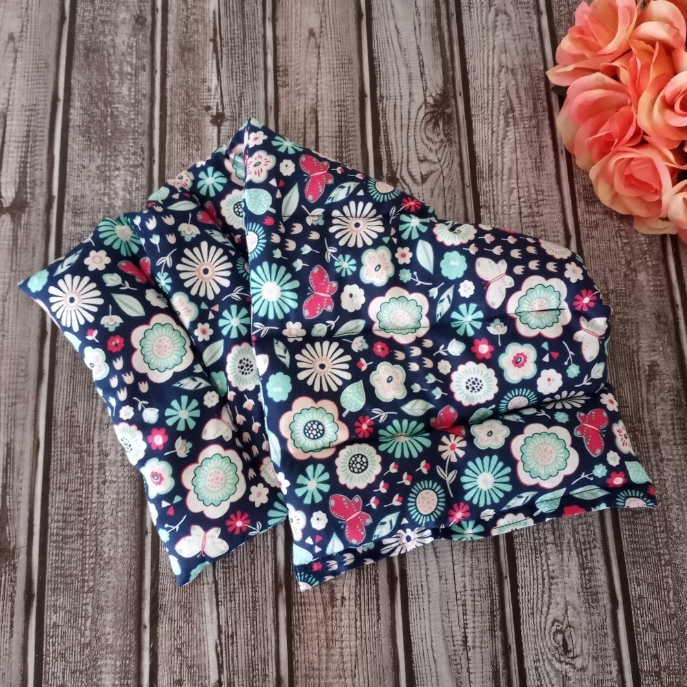 Microwavable Heating Pad Butterflies Flowers